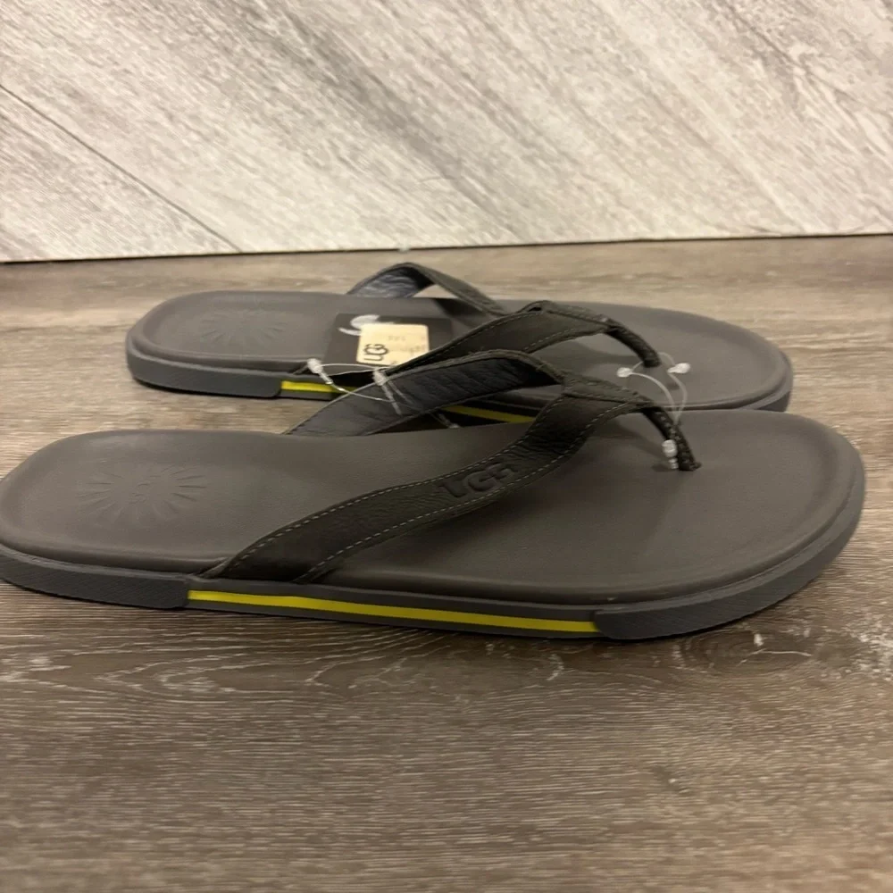 UGG | Bennison II Flip Flops New Metal Grey Size 12